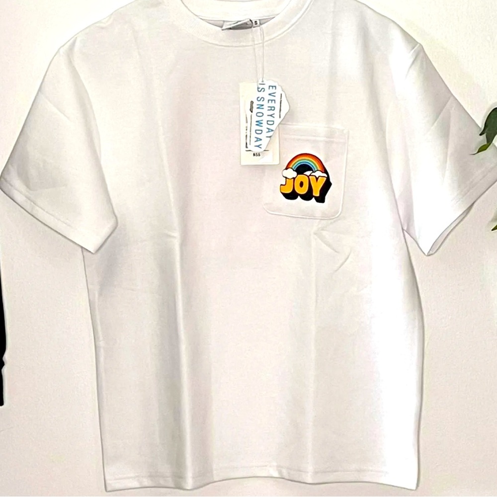 Snow Day SD JOY CLUB T-shirt, Oversized Boxy XL NWT + Sticker included